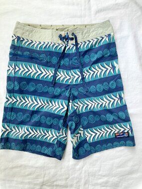 Patagonia Size 30 Men Wavefarer BoardShorts Blue Swim Trunks Summer Beach Water